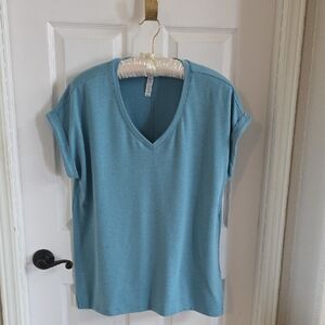 RBX Plus Size(1X) Live Life Active V-NECK TEE